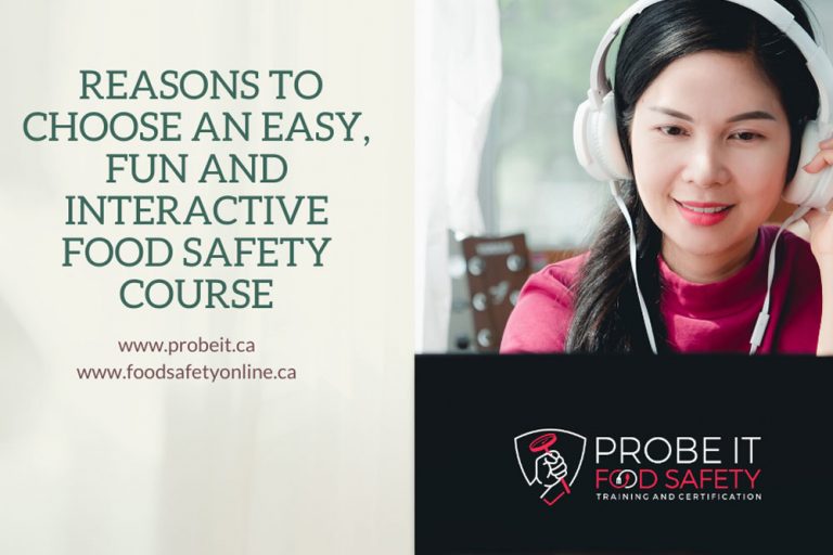 The Benefits of Food Handling Course Online Probe It Food Safety